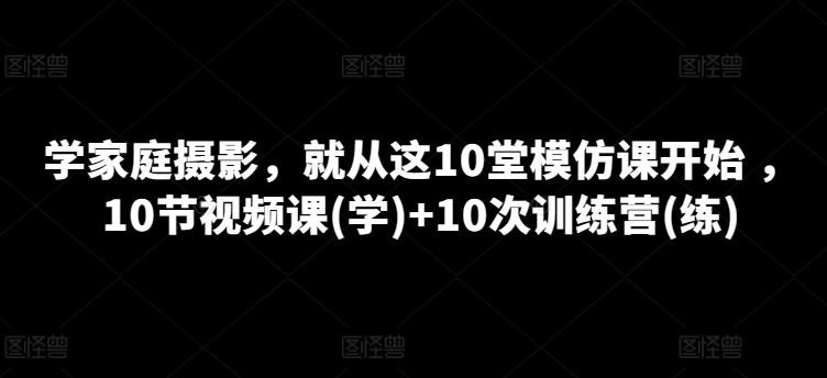 仲铭《家庭摄影模仿系列课》